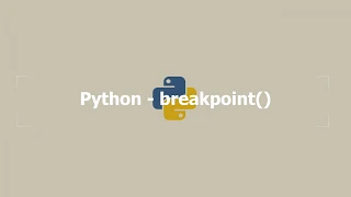 Python - Breakpoint
