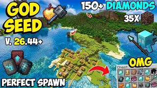 Ultimate God Seed For Minecraft 26 44 Bedrock PE Five Blacksmith Village Woodland Mansion