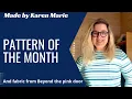 Beyond the pink door Pattern of the month and fabric pairing