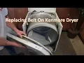 Replacing Belt On Kenmore Dryer