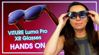 these xr glasses are wild hands on with the new viture luma pro xr glasses