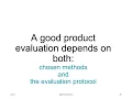 User experience evaluation session 6