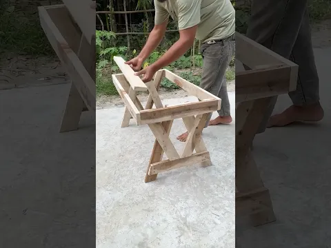 Making a table from pallet wood (2) #diy #woodworking #idea #ideas #ideashare #diywork