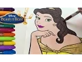 Princess Belle Beauty and the Beast Coloring Pages