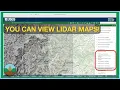 Tutorial Exploring lidar hillshade maps using The National Map