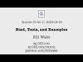 PC-22-11 Bind Tests and Examples - Parser Combinators