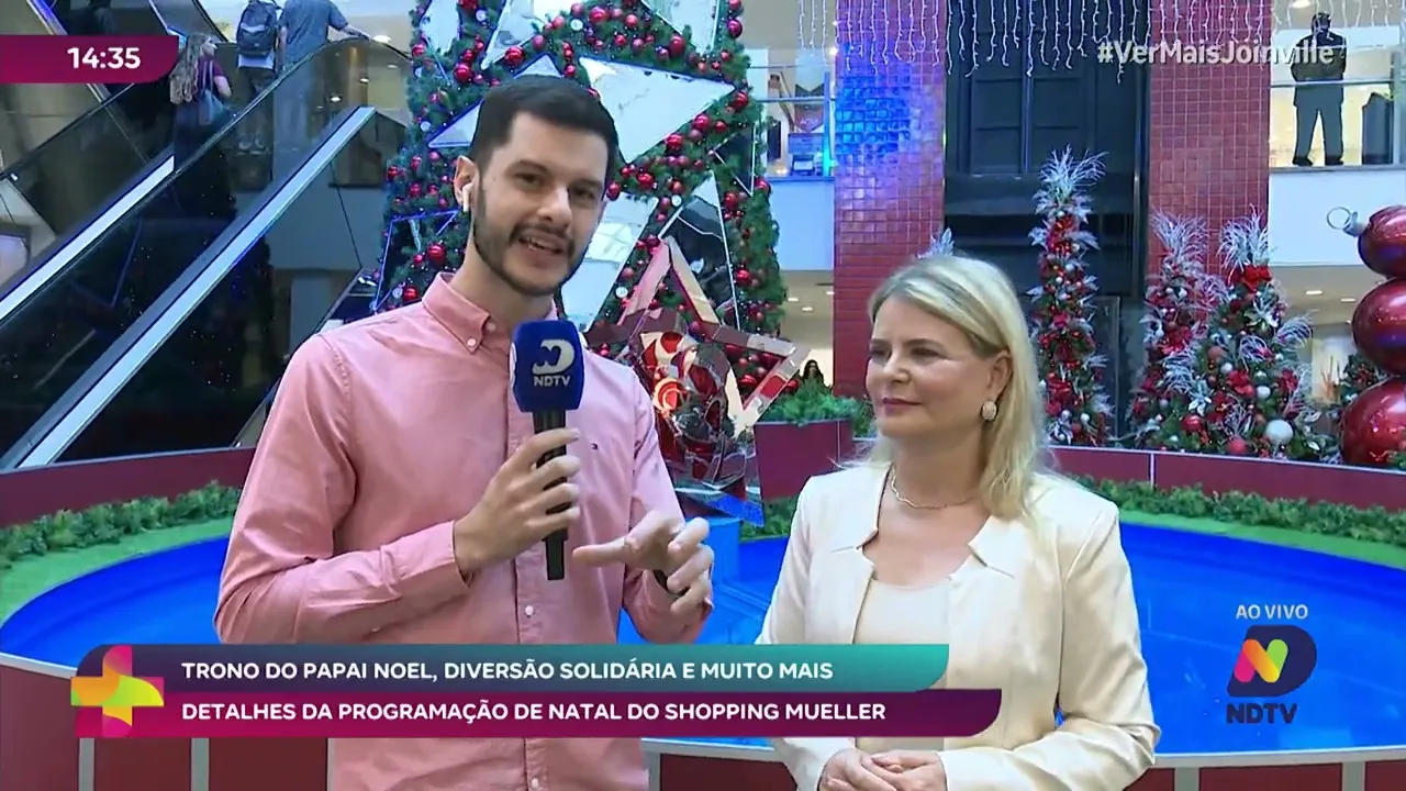 Trono do papai noel: diversão solidária e muito mais detalhes da programação de natal do Mueller