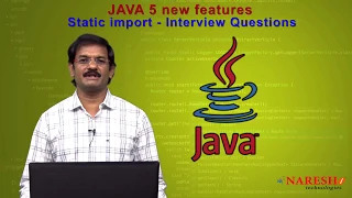 JAVA 5 New Features Static Import Interview Questions Part2 Core Java Tutorials Mr HariKrishna