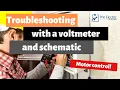 Troubleshooting with a voltmeter and schematic