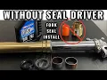 How To INSTALL Fork Seals WITHOUT Using Seal Driver or Special Tools