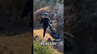 Instagram Vs Reality of mnt biking
