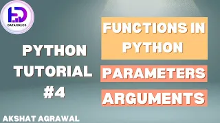 Python Functions Explained Create Call Parameters Arguments Tutorial