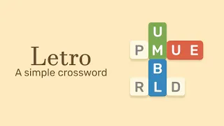 Letro - A Crossword twist puzzle