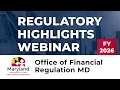 MD Labor - Regulatory Highlights Webinar FY 2026