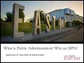 What is Public Administration And Why an MPA degree