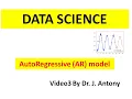 Auto Regressive AR Model Practical Data Science on Time Series