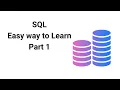 Structured Query Language SQL Part 1 Easiest way to learn Sqlite Online