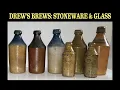 DREW S BREWS STONEWARE GLASS BEER BOTTLES MASS RIVER PICKERS SHOW TELL SOME ARE RIVER FINDS
