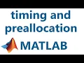 Matlab timing preallocation