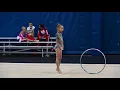 Viktoria Bukareva 7 years Level 5 Hoop routine USA Rhythmic Gymnastic Championship Indianapolis 2021