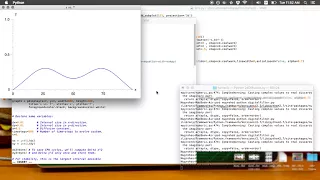 2D Diffusion Equation using Python Scipy and VPython