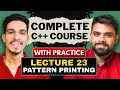 lec 23 Pattern Printing Problems Nested Loops in C C Complete Course LearnYard