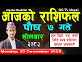 Lagu Aajako Rashifal Poush 7 | Today's Horoscope 22 December 2025 || aajako rashifal | nepali rashifal