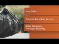 Indy DPW Trash recycling service will operate on slide schedule due to Labor Day holiday