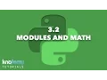 LEARNING PYTHON 3 2 Modules and Math