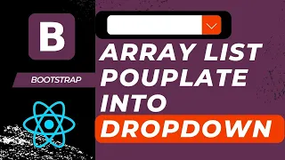 dropdown in react js bootstrap dropdown reactjs array list