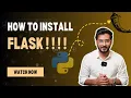 How to install Flask with simple example Madhav Sharma