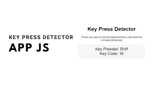 How to make a Key Press Detector with HTML CSS and JavaScript