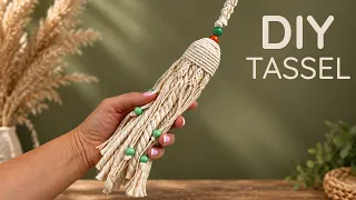 DIY Boho Tassel with Beads | Step-by-Step Macrame Tutorial