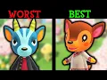 Most LOVED HATED Villager From Every SPECIES - Animal Crossing New Horizons January 2021