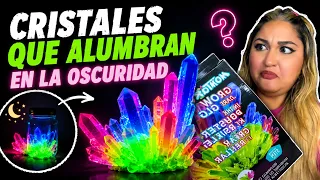 ¡Hice Cristales que Alumbran en la Oscuridad! ¿Funcionan de Verdad?