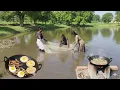 Lagu मच्छरदानी ने पकडले झोळून मासे🐟बनवले पहिल्यांदाच मासे पॅटीस😋😋