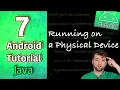 Android App Development Tutorial 7 - Running on a Physical Device Java