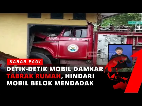 NGERI, Detik-detik Truk Damkar Hindari Mobil Dan Tabrak Rumah | tvOne