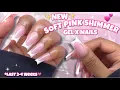 Trying BTArtBox NEW Glitter Pink Base Gelx Nails PRO Nail Prep For Long Lasting Nails Gel X