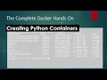 Part 1 of Chapter 4 - Creating Python Containers
