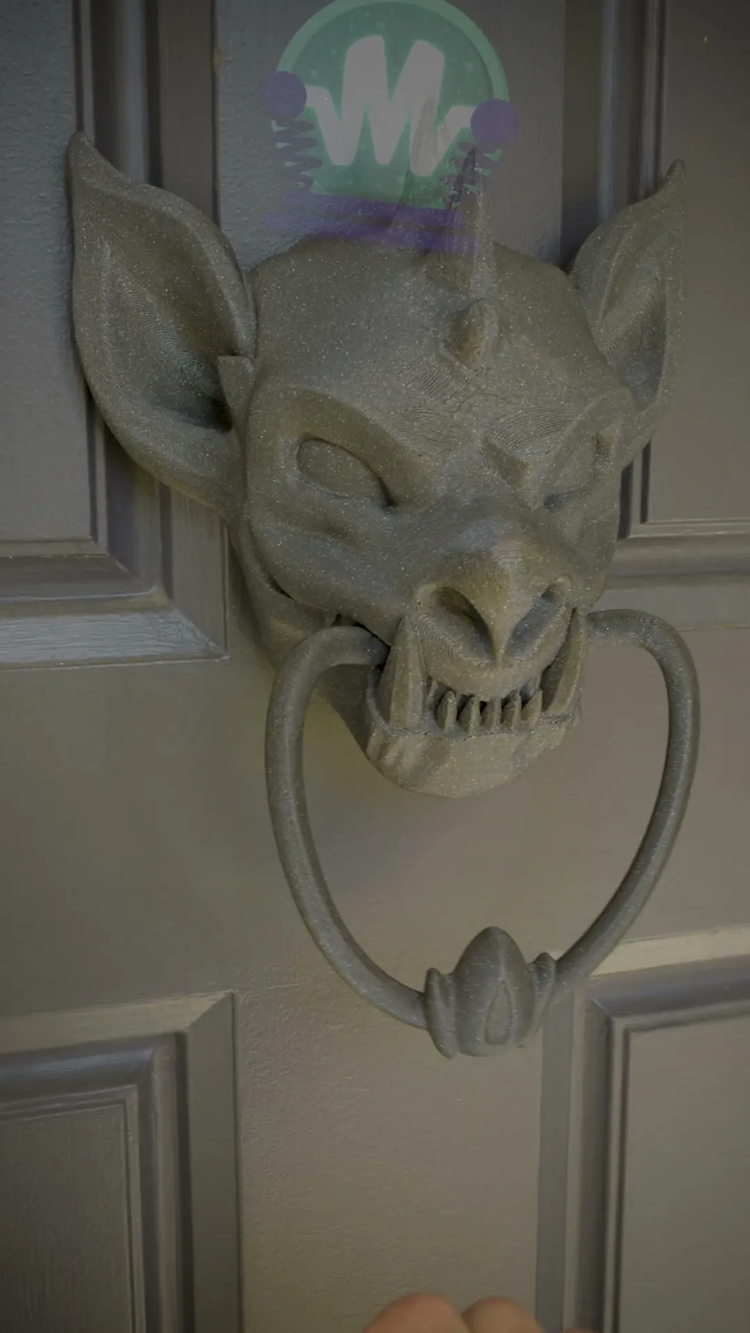 Gargoyle Door Knocker - Print In Place Halloween Door Decoration!
