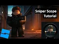 How to make a SNIPER SCOPE in Roblox Studio Tutorial