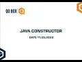 Java Constructor QO-BOX