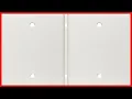 Leviton 80514-W 1-Gang No Device Blank Wallplate Midway Size Thermoset Box Mount White