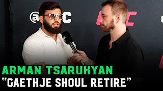 Arman Tsarukyan Justin Gaethje should retire just leave the belt