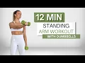 Download Lagu 12 min STANDING ARM WORKOUT | With Dumbbells | No Pushups