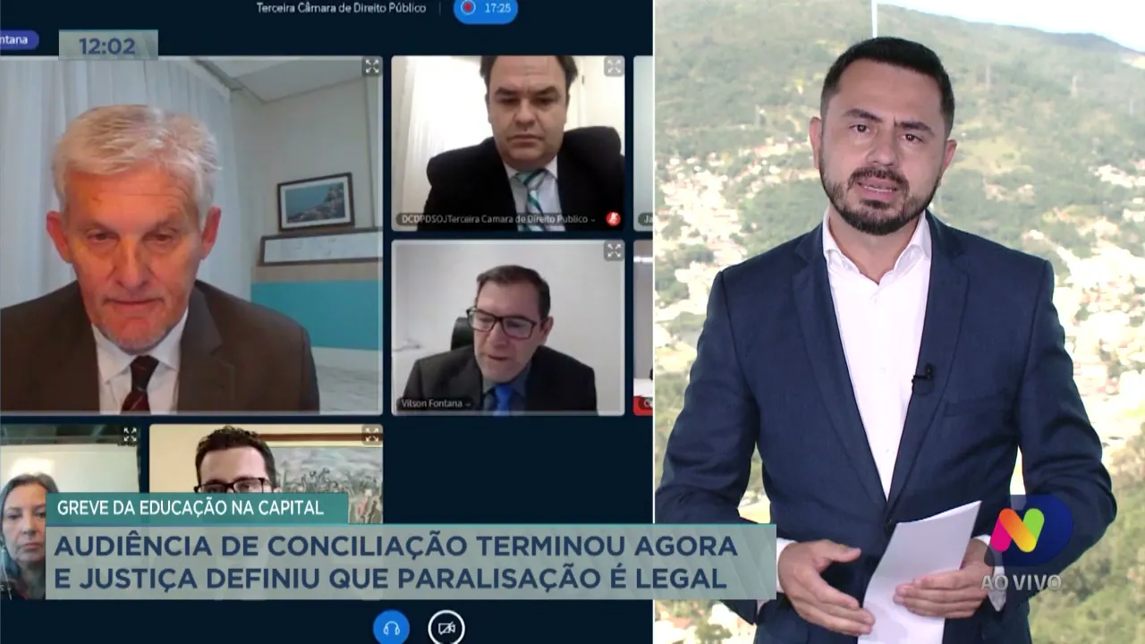 Greve da educação: audiência de conciliação terminou agora e Justiça definiu que paralisação é legal