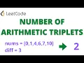 Number of Arithmetic Triplets Leetcode 2367 coding interview question