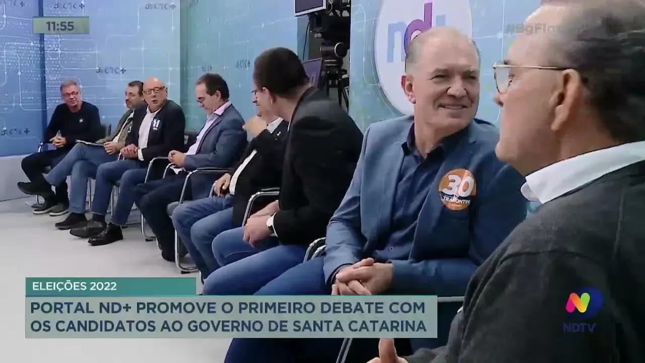 Portal ND+ promove o primeiro debate com os candidatos ao governo de Santa Catarina