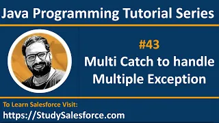 43 Java How to implement multi catch to handle multiple exceptions in java by Sanjay Gupta
